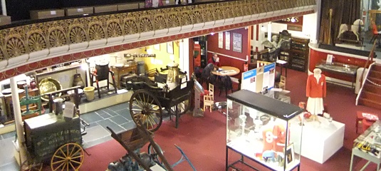 Ceredigion Museum interior and exhibits