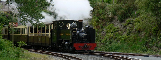 Vale of Rheidol steam railway train