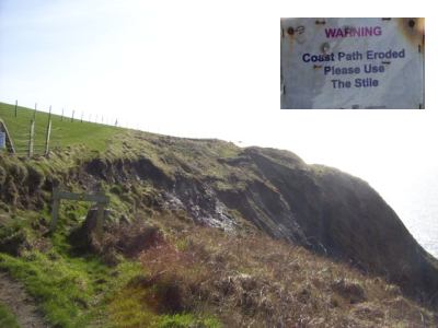 Eroded path