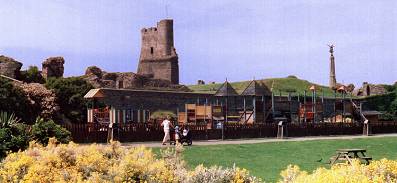 Picture of the castle and the playground