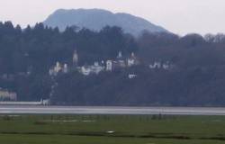 Portmeirion in the distance